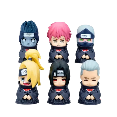 Set de seis figuras de Akatsuki de la colección Naruto Shippuden
