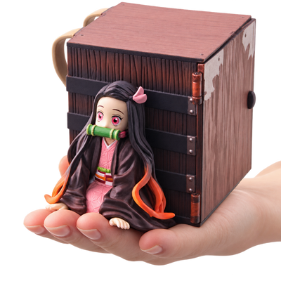 Figura de Nezuko Kamado, el famoso personaje de Demon Slayer.