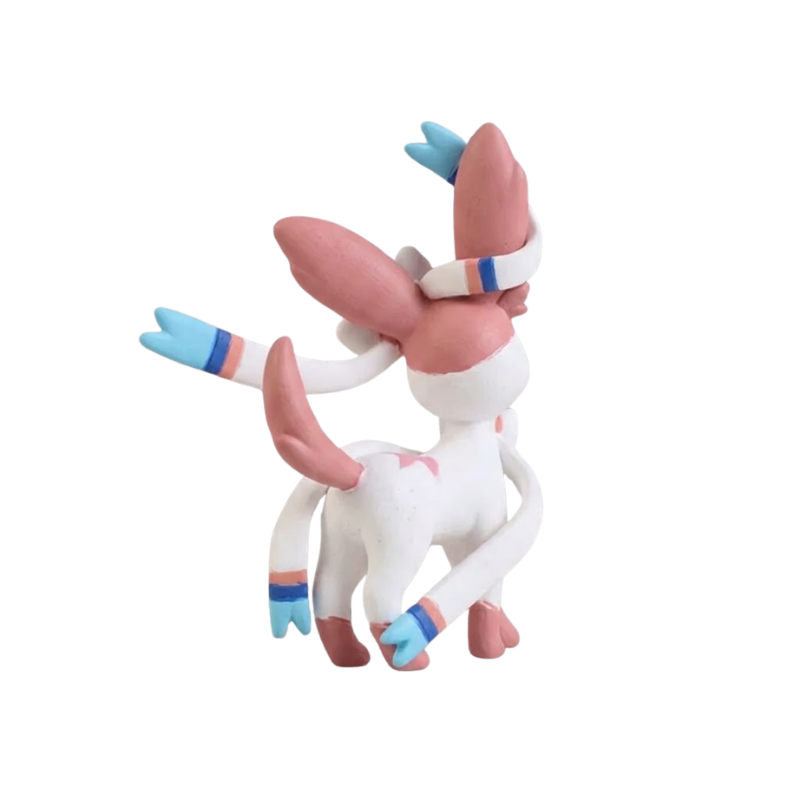 Figurine Nymphali Pokémon parfaite pour décorer une étagère ou compléter une collection.