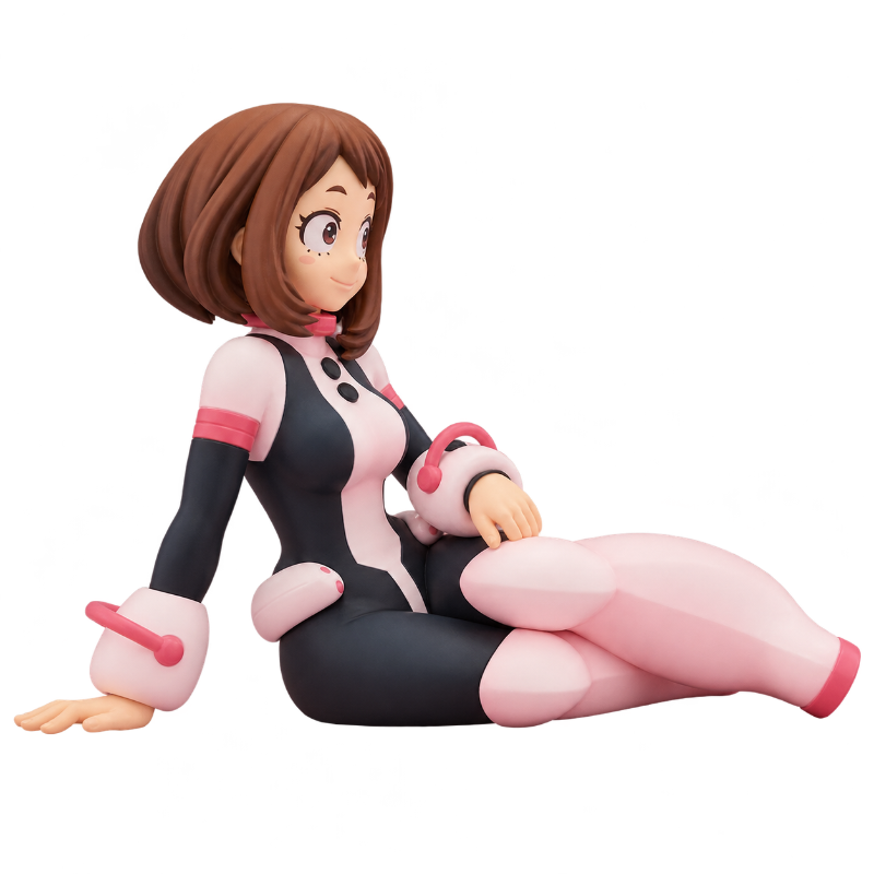 Figura coleccionable de Ochaco Uraraka del universo My Hero Academia.