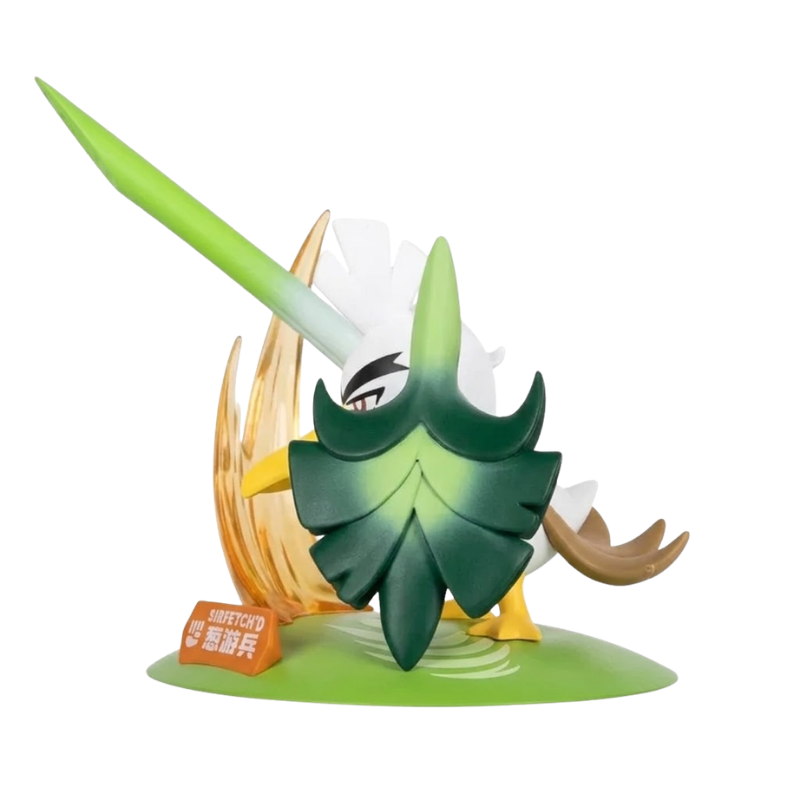 Figura de Sirfetch'd inspirada en el universo Pokémon.