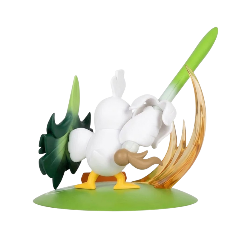 Figura Pokémon que representa a Sirfetch'd en una pose dinámica.