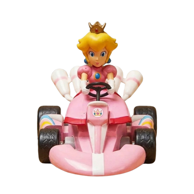 Figura de Peach con un diseño inspirado en el universo Mario Kart.