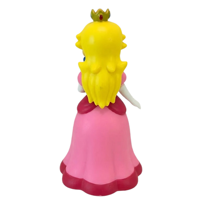 Figura de Super Mario que representa a la princesa Peach en una pose elegante.