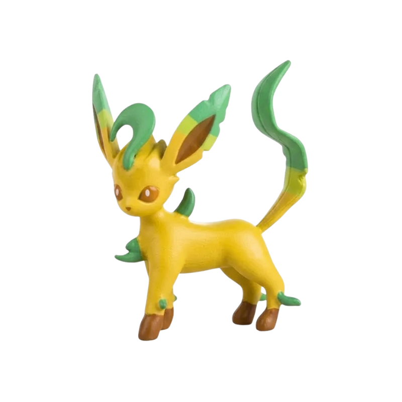 Figura de Leafeon, el famoso Pokémon de tipo Planta.