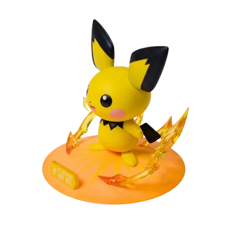 Figura de Pichu, el famoso pequeño Pokémon de tipo Eléctrico.