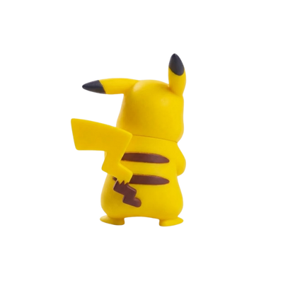 Figurine de collection Pikachu avec ses grandes oreilles noires et son sourire mignon.