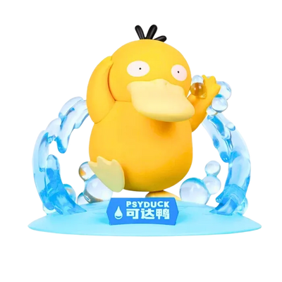 Figurine Psykokwak inspirée de l’univers Pokémon.