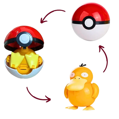 Figurine Psykokwak Pokémon avec un design détaillé et soigné.