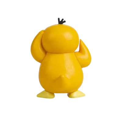 Figurine Psykokwak avec ses petites ailes, ses pattes palmées et son apparence de canard.