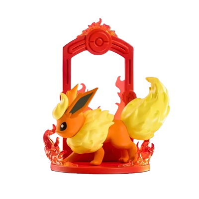 Figura de Flareon inspirada en el universo Pokémon.