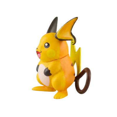 Figurine Pokémon Raichu représentant le célèbre Pokémon de type Électrik.