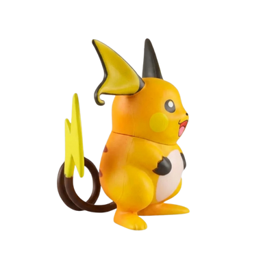 Figurine Raichu inspirée du personnage emblématique de l’univers Pokémon.