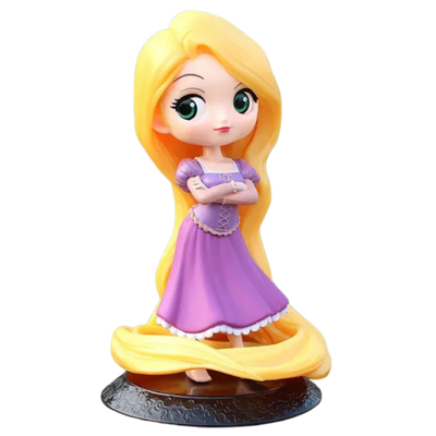 Figurine de Raiponce avec des détails soignés pour les collectionneurs.