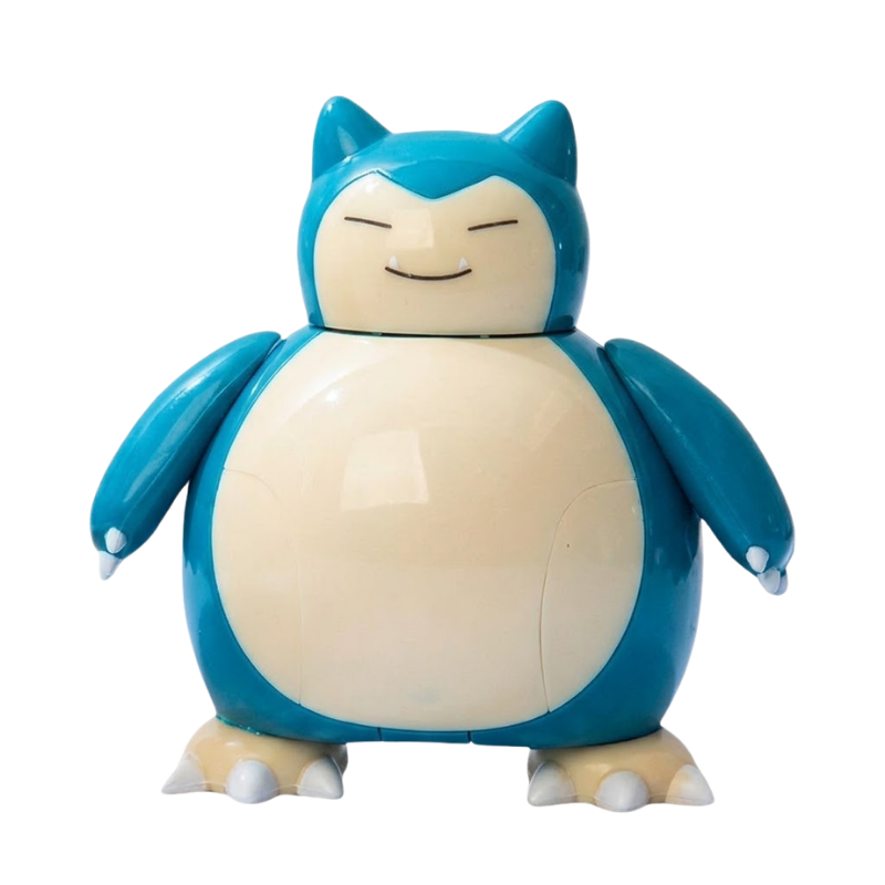 Figura de Snorlax inspirada en el universo Pokémon.