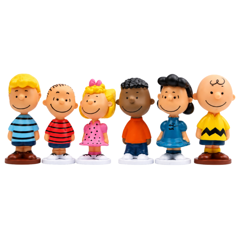 Ensemble de 12 figurines Snoopy avec des designs mignons et amusants.