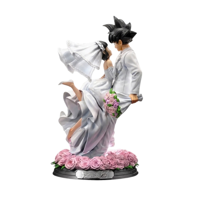 Son Goku Chichi wedding collectible figurine