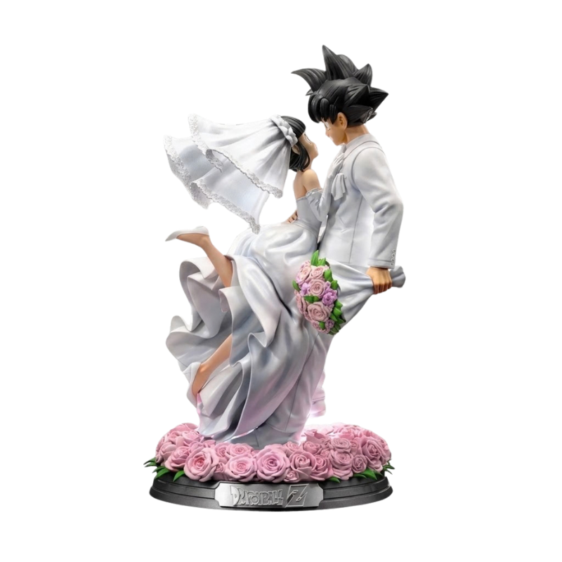 Son Goku Chichi wedding collectible figurine