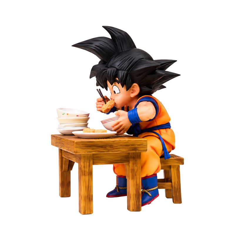 Figurine Son Goku en scène de dîner | Dragon Ball Z
