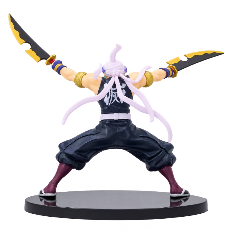 Figurine Tengen Uzui avec son costume caractéristique