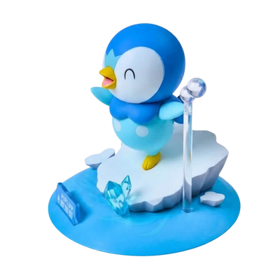 Figurine de collection Tiplouf Pokémon avec des détails soignés et des couleurs fidèles.