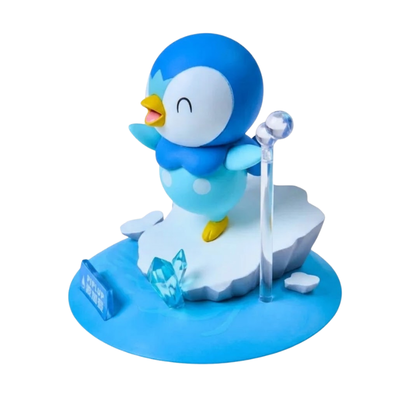 Figurine de collection Tiplouf Pokémon avec des détails soignés et des couleurs fidèles.