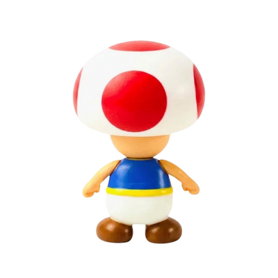 Figura de Super Mario que representa a Toad en una pose emblemática.