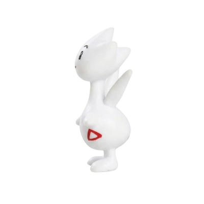Figurine Pokémon Togetic représentant le célèbre Pokémon de type Fée et Vol.