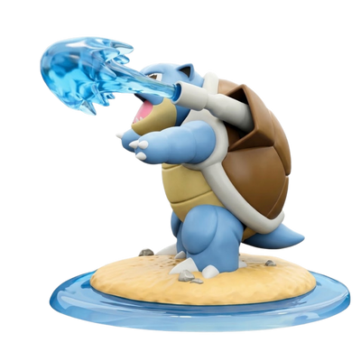 Figura de Blastoise, el famoso Pokémon de tipo Agua
