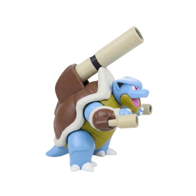 Figurine de collection Tortank Pokémon avec des détails soignés et des couleurs fidèles.