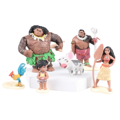 Figurines Vaiana Disney lot de six pièces