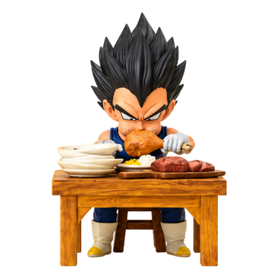 Figurine de Vegeta pendant un dîner | Dragon Ball Z