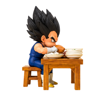 Figurine Vegeta en scène de dîner | Dragon Ball Z