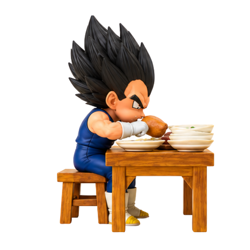 Figurine Vegeta en scène de dîner | Dragon Ball Z