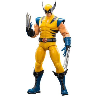 Figurine Wolverine Super War Marvel avec son armure de combat et son apparence puissante.
