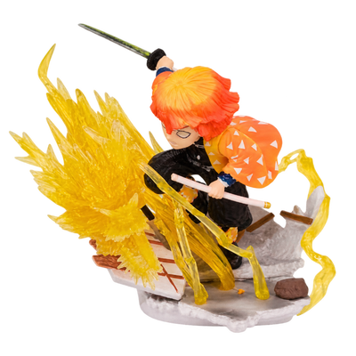 Figurine Zenitsu Agatsuma représentant le personnage emblématique de l’anime