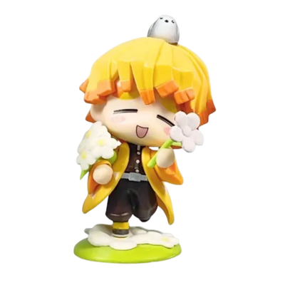 Figurine Zenitsu Agatsuma Kawaii avec son apparence emblématique