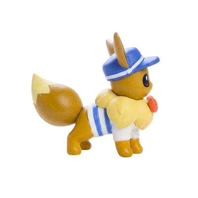 Figurine Pokémon Évoli représentant le célèbre Pokémon de type Normal.