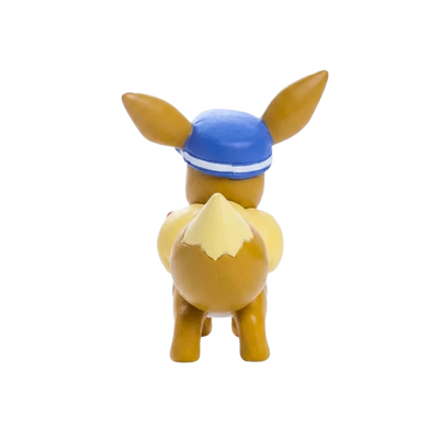 Figurine Évoli marron inspirée du personnage emblématique de l’univers Pokémon.