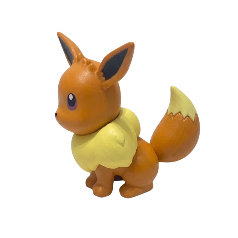 Figurine de collection Évoli Pokémon avec des détails soignés et des couleurs fidèles.