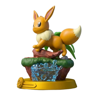 Figurine Évoli marron inspirée du personnage emblématique de l’univers Pokémon.