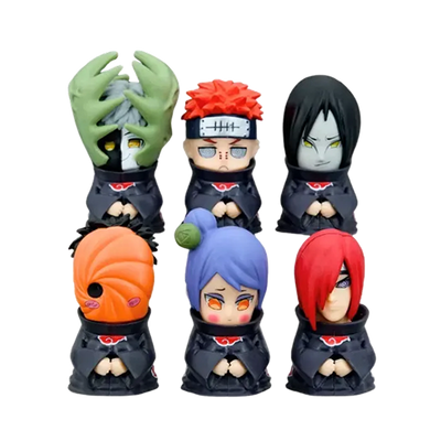 Colección de seis figuras de Akatsuki de Naruto Shippuden