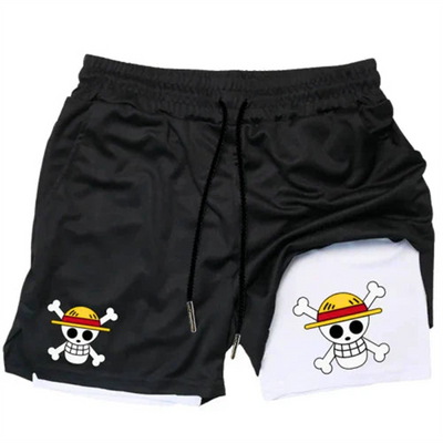 Short de Compression " Pirate " | One Piece - Saiko-Shop