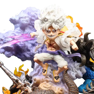 Figurine LED " Luffy Gear 5 Vs Kaido " | One Piece Saiko-Shop
