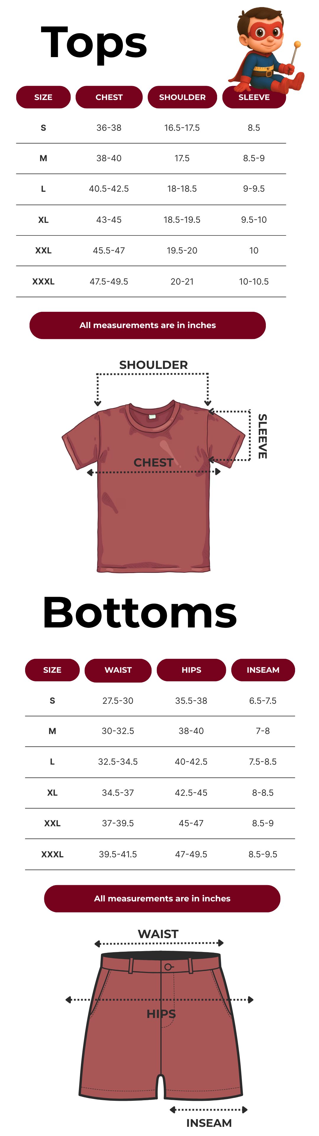 Size guide